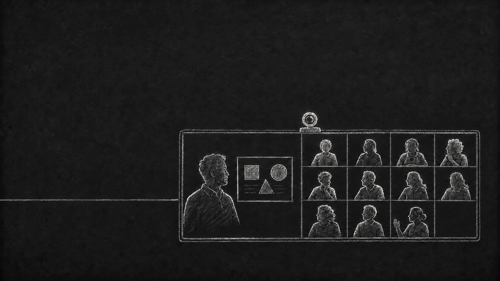A live video conference with one presenter and eleven attendees.